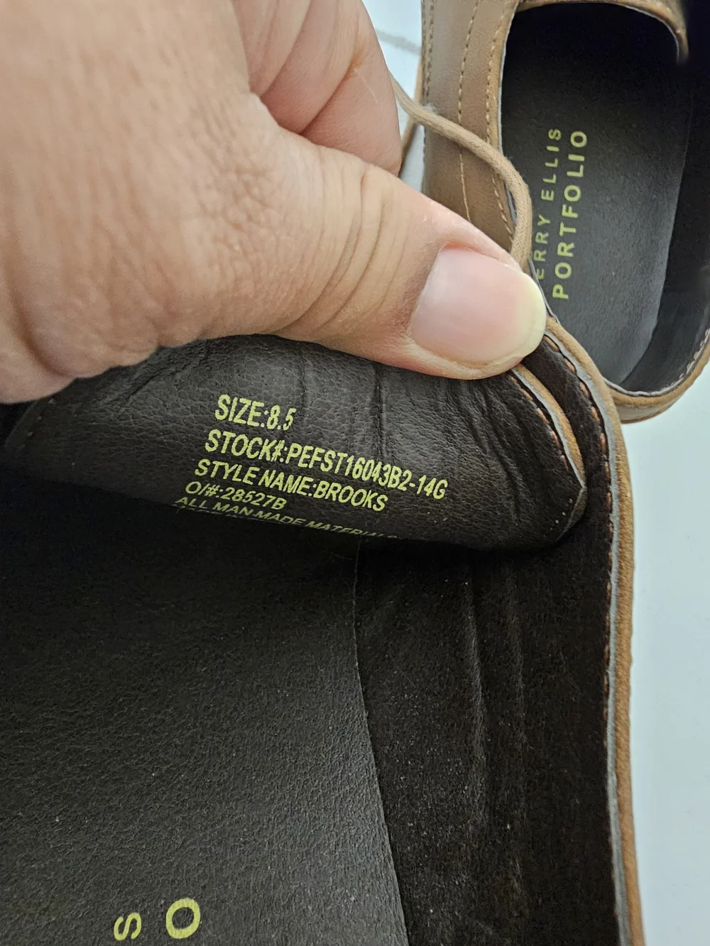 Perry Ellis Brown Leather Chukka Boots
